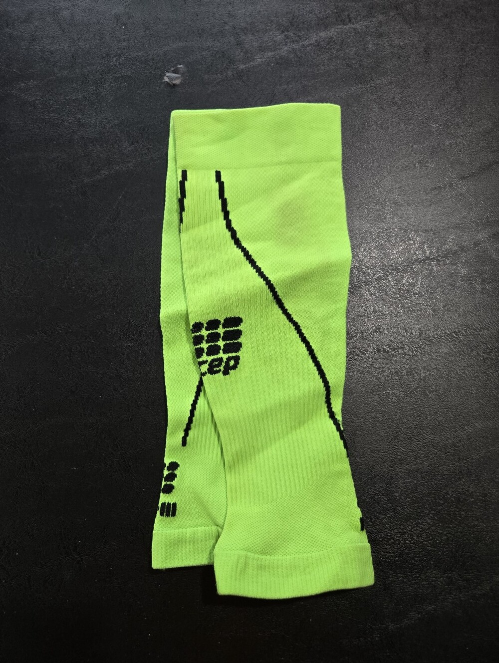 Mens Neon Green Compression Calf Sleeves